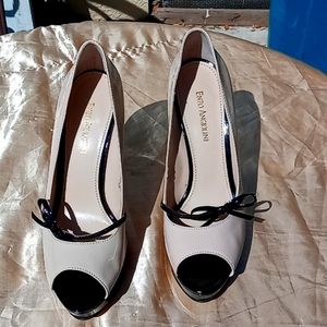 5 in. Heels beige and black